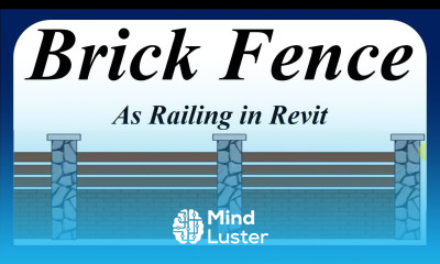 Revit tutorial Brick Fence as Railing
