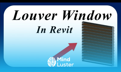 Revit tutorial 2021 Louver window in Revit