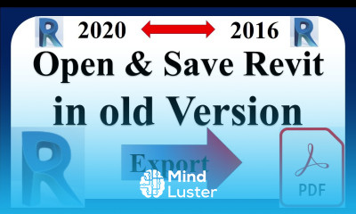 How to convert Revit file to older version and Exporting Revit to PDF