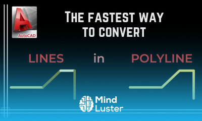 Autocad The Fastest Way to Convert Lines in a Polyline command Join