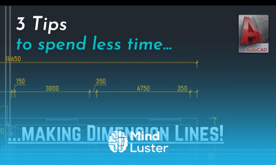 Autocad 3 Tips to insert dimension lines quicker and more efficient