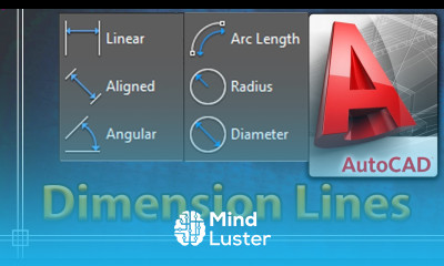 Autocad 2018 Dimension lines types