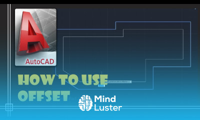 Autocad 2020 How to use Offset 4 examples in 4 minutes