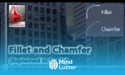 Autocad Fillet and Chamfer explained in 3 minutes