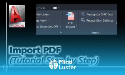 Autocad How to import a PDF