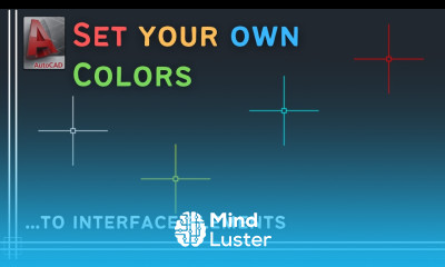 Autocad How to change colors of interface elements Weekly tip 3