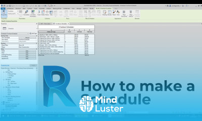 Revit How to make Schedules in Revit with examples
