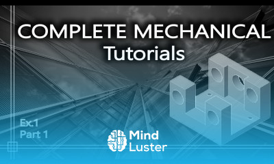 Autocad 3D Mechanical practice drawing Step by step