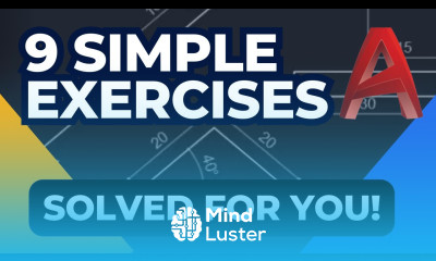 Learn Autocad Exercise Tutorial for beginners - Mind Luster