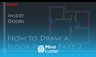 AutoCAD 2D Basics Tutorial to draw a simple floor plan Fast and effective PART 2