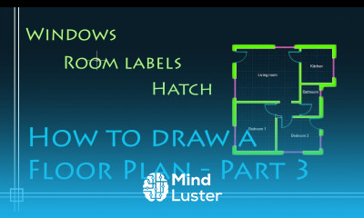 AutoCAD 2D Basics – Tutorial to draw a simple floor plan Fast and effective PART 3
