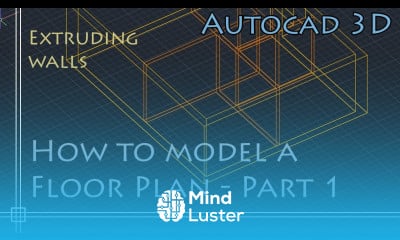 AutoCAD 3D Basics Tutorial to model a floor plan fast and effective PART 1