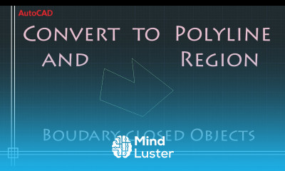 AutoCAD 2D Convert to Polyline and Region Command BPOLY