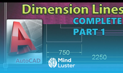 Learn Autocad 2018 Dimension lines complete tutorial PART 1 - Mind Luster