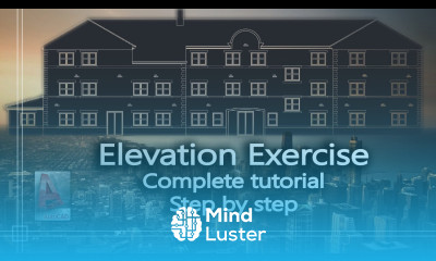 Autocad Elevation using a Floor Plan Complete exercise step by step