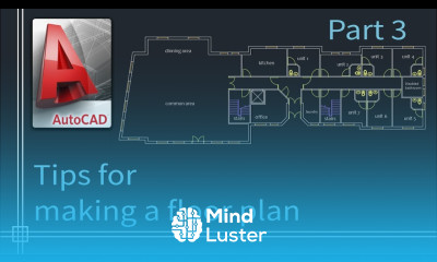 Autocad 2019 Tutorial for beginners tips do draw a floor plan Part 3