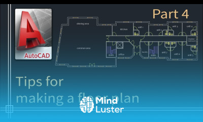 Autocad 2019 Tutorial for beginners tips do draw a floor plan Part 4