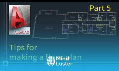 Autocad 2019 Tutorial for beginners tips do draw a floor plan Part 5