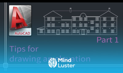 Autocad 2019 How to draw a floor plan elevation PART 1