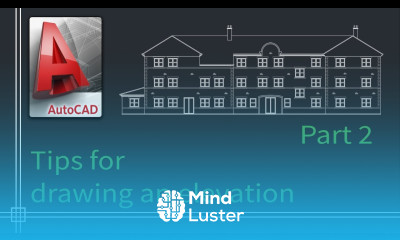 Autocad 2019 How to draw a floor plan elevation PART 2