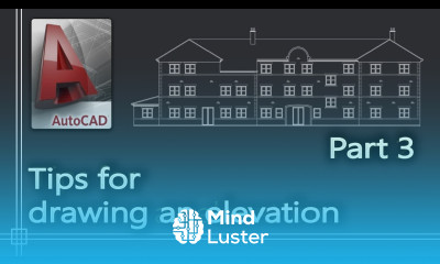 Autocad How to draw a floor plan elevation PART 3