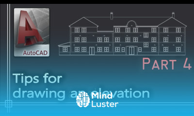 Autocad How to draw a floor plan elevation PART 4