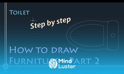 Autocad 2D Basics Tutorial to draw floor plan Furniture PART 2 toilet