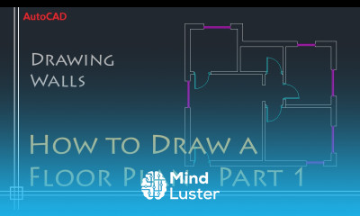 AutoCAD 2D Basics Tutorial to draw a simple floor plan Fast and efective PART 1