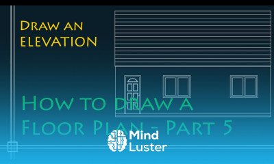 AutoCAD 2D Basics – Tutorial to draw a simple floor plan Fast and effective PART 5 Elevation