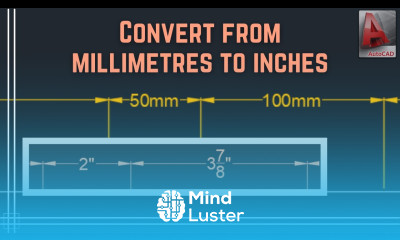 Autocad Convert a file from millimeters to inches