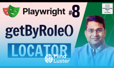 Playwright Tutorial 8 getbyRole Locator Locators in Playwright