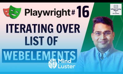 Playwright Tutorial 16 Iterating over List of Webelements