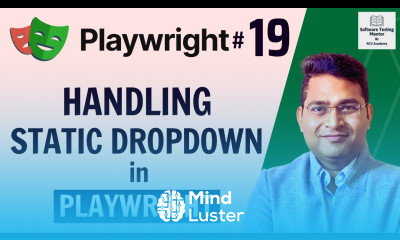 Playwright Tutorial 19 How to Handle Static Dropdown in Playwright