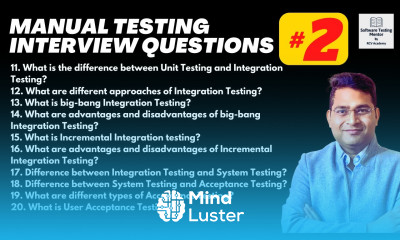 Manual Testing Interview Questions and Answers with Examples Part 2