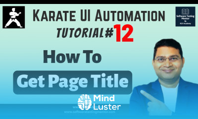 Karate UI Automation Tutorial 12 How to Get Page Title in Karate UI