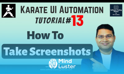 Karate UI Automation Tutorial 13 How to Take Screenshots in Karate
