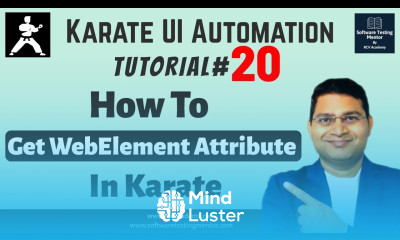 Karate UI Automation Tutorial 20 How to Get WebElement Attribute
