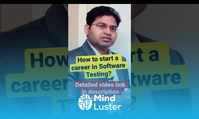 Learn How to start a Career in Software Testing shorts - Mind Luster
