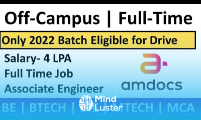 Amdocs Off Campus drive 2022 Amdocs Job Recruitment Amdocs Jobs Career4freshers