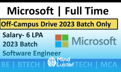 Microsoft Off Campus drive 2022 Microsoft Job Recruitment Microsoft Jobs Career4freshers