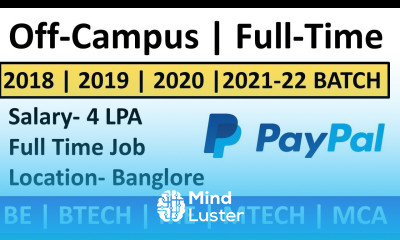 Paypal Off Campus drive 2022 Paypal Job Recruitment Paypal Jobs Career4freshers
