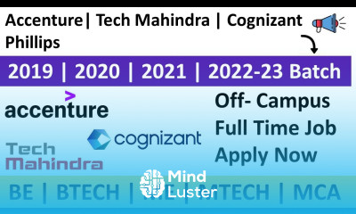 Accenture Tech Mahindra Cognizant Philips Off Campus drive 2022 Recruitment Career4freshers