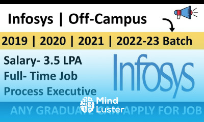 Infosys hiring for Process Executive Infosys Off Campus drive 2023 Career4freshers