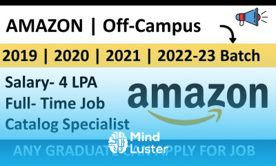 Amazon hiring for Catalog Specialist Amazon Off Campus drive 2023 Career4freshers