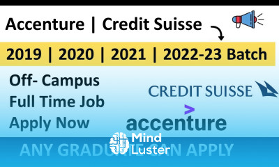 Accenture Credit Suisse hiring Accenture Credit Suisse Off Campus drive 2023 Career4freshers