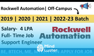 Rockwell Automation hiring for Support Engineer Rockwell Automation Career4freshers