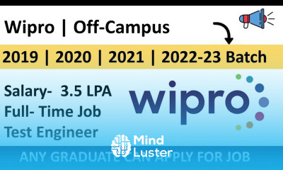 Wipro hiring for Test Engineer Wipro Career4freshers