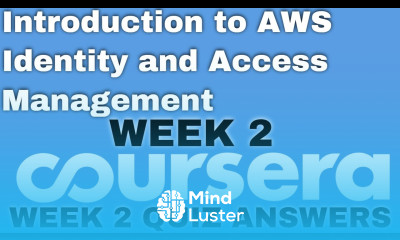 Introduction to AWS Identity and Access Management week 2 coursera quiz answer week 2