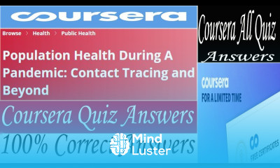 Population Health During A Pandemic Contact Tracing and Beyond Coursera Quiz Answers