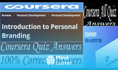 Introduction to Personal Branding Coursera Quiz Answers Week 1 5 All Quiz Answers